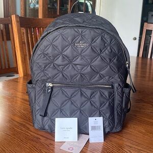 Large Kate Spade backpack Chelsea quilted